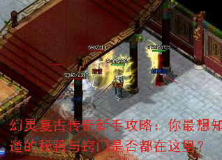 幻灵复古传奇新手攻略:你最想知道的秘籍与窍门是否都在这里? 幻灵复古传奇新手攻略:你最想知道的秘籍与窍门是否都在这里?