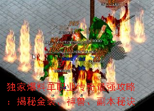 独家爆料单职业传奇最强攻略:揭秘金装、神兽、副本秘诀 独家爆料单职业传奇最强攻略:揭秘金装、神兽、副本秘诀