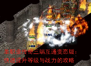 单职业传奇三端互通变态版:快速提升等级与战力的攻略 单职业传奇三端互通变态版:快速提升等级与战力的攻略