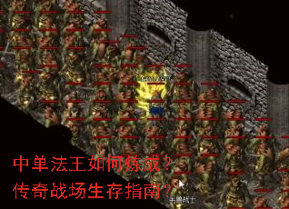 中单法王如何炼成?传奇战场生存指南? 中单法王如何炼成?传奇战场生存指南?