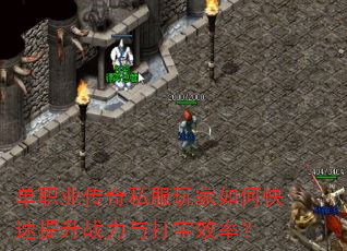 单职业传奇私服玩家如何快速提升战力与打宝效率? 单职业传奇私服玩家如何快速提升战力与打宝效率?