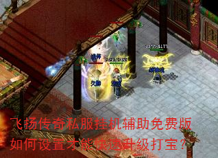 飞扬传奇私服挂机辅助免费版如何设置才能快速升级打宝? 飞扬传奇私服挂机辅助免费版如何设置才能快速升级打宝?