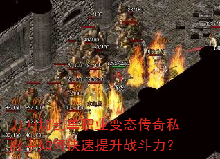 刀刀切割单职业变态传奇私服中如何快速提升战斗力? 刀刀切割单职业变态传奇私服中如何快速提升战斗力?