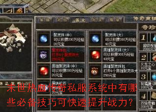 ĩ����Ѫ����˽��ϵͳ������Щ�ر����ɿɿ�������ս����