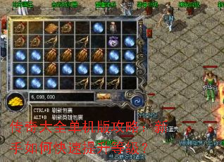 传奇大全单机版攻略:新手如何快速提升等级? 传奇大全单机版攻略:新手如何快速提升等级?