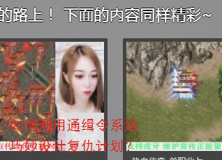 如何利用通缉令系统巧妙设计复仇计划? 如何利用通缉令系统巧妙设计复仇计划?