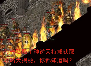 传奇私服十种逆天特戒获取攻略大揭秘,你都知道吗? 传奇私服十种逆天特戒获取攻略大揭秘,你都知道吗?
