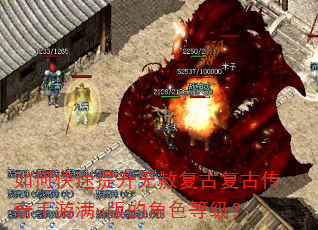 如何快速提升无赦复古复古传奇手游满v版的角色等级? 如何快速提升无赦复古复古传奇手游满v版的角色等级?