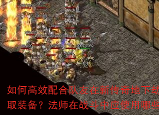 如何高效配合队友在新传奇地下劫掠中获取装备?法师在战斗中应使用哪些技能? 如何高效配合队友在新传奇地下劫掠中获取装备?法师在战斗中应使用哪些技能?