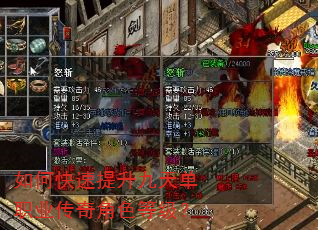 如何快速提升九天单职业传奇角色等级? 如何快速提升九天单职业传奇角色等级?