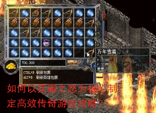 如何以狂雷之怒为核心制定高效传奇游戏攻略? 如何以狂雷之怒为核心制定高效传奇游戏攻略?