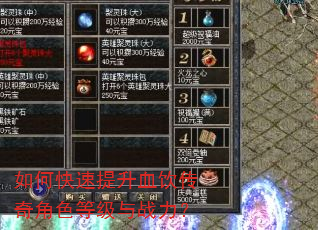 如何快速提升血饮传奇角色等级与战力? 如何快速提升血饮传奇角色等级与战力?