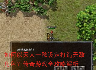 如何以天人一秾设定打造无敌角色?传奇游戏全攻略解析 如何以天人一秾设定打造无敌角色?传奇游戏全攻略解析